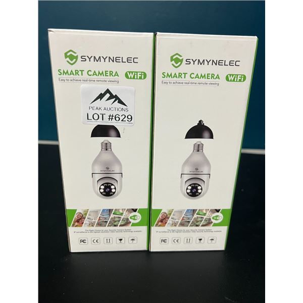 Lot of 2 Smart WiFi Indoor Security Lightbulb Cameras