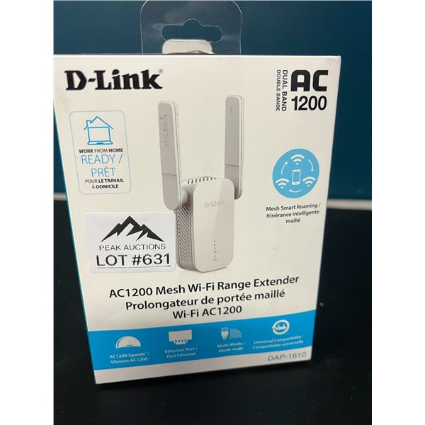 Lot of 1 D-Link AC1200 Mesh WiFI Range Extender