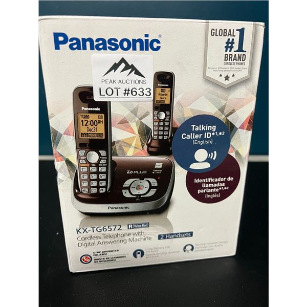 Lot of 1 Panasonic Cordless Home Telephone w/ Digital Answering Machine