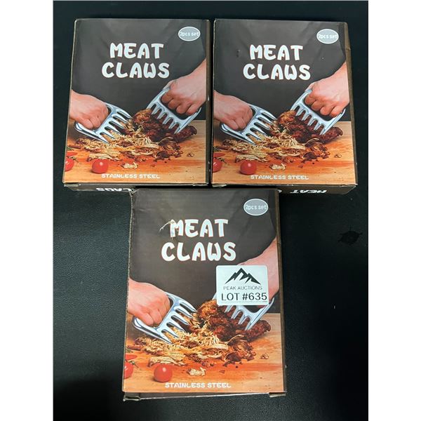 Lot of 3 Meat Claws/Shredder Tools