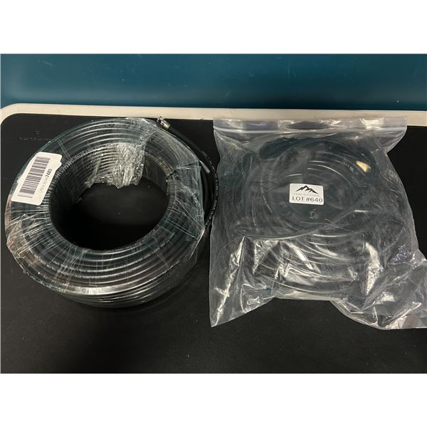 Lot of 1 Ethernet and Coaxial Cable