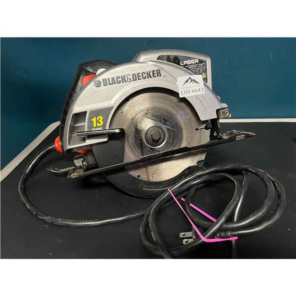 Lot of 1 Black&Decker Circular Saw (*Used/as is)