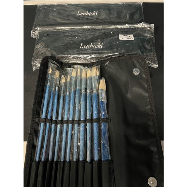 Lot of 3 Packs of Artist Paintbrushes (11pcs per set)