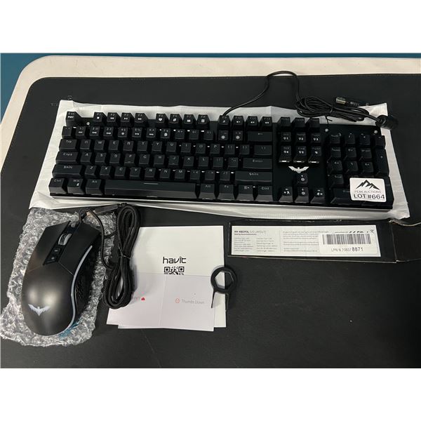 Lot of 1 Havit Gaming Keyboard and Mouse