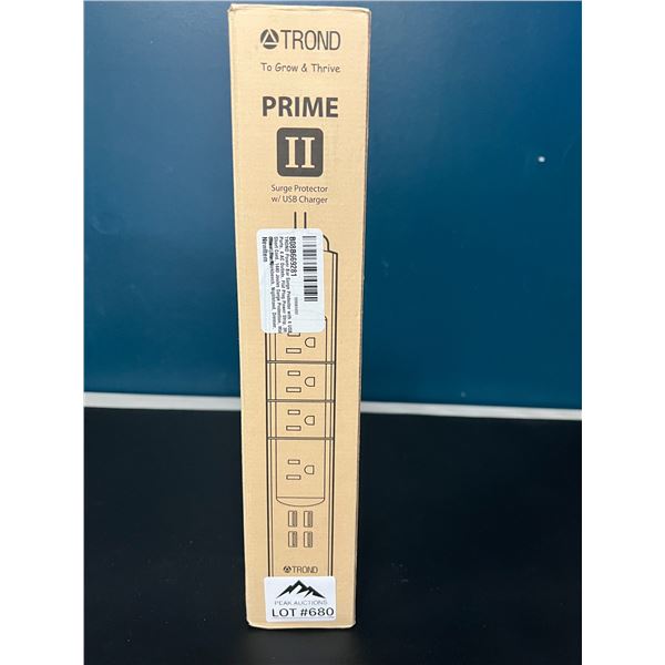 Lot of 1 TROND Prime 2 Power Bar/Surge Protector w/ USB Charging Ports