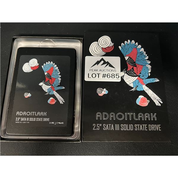 Lot of 1 Adroitlark 240GB 2.5 Inch SATA 3 Solid State Drive (SSD) for PC/Computers