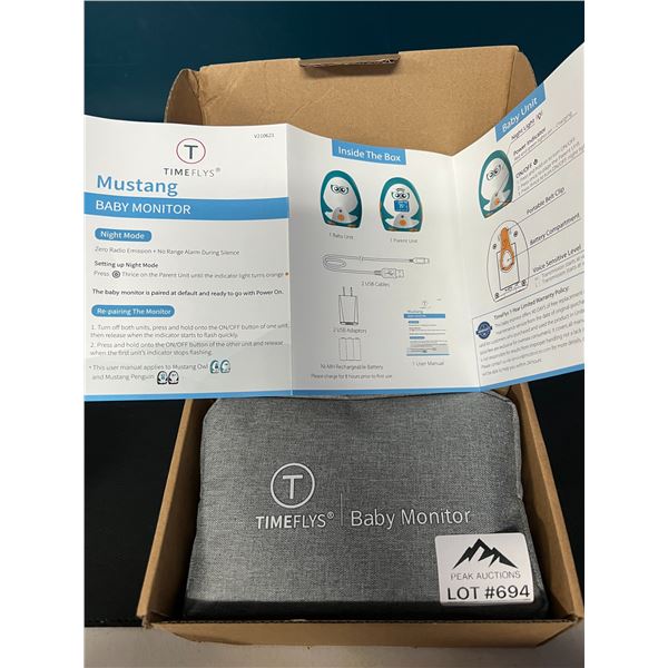 Lot of 1 TIMEFLYS Baby Monitor