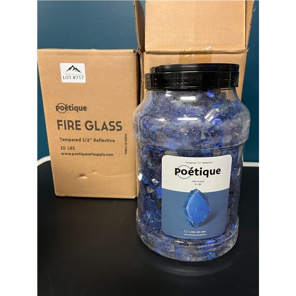 Lot of 2 Poetique Fire Glass for Fire Pit/Fireplaces (10lb)