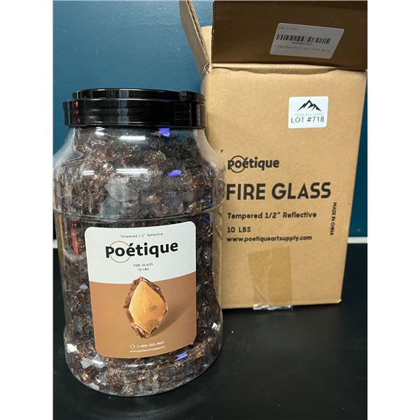 Lot of 1 Poetique Fire Glass for Fire Pit/Fireplaces (10lb)
