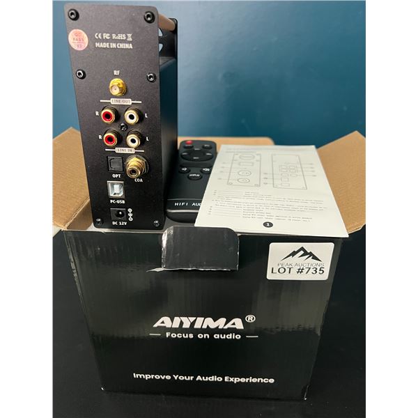 Lot of 1 Aiyima T8 6N3 Digital Tube Preamplifier - Bluetooth 5.0/HiFi w/ Remote Control