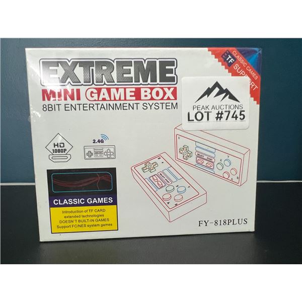 Lot of 1 Extreme Mini Game Box (818 built-in classic games) - Wireless Plug & Play!