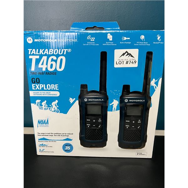 Lot of 1 Motorola Talkabout T460 Two-Way Radios/Walkie Talkies