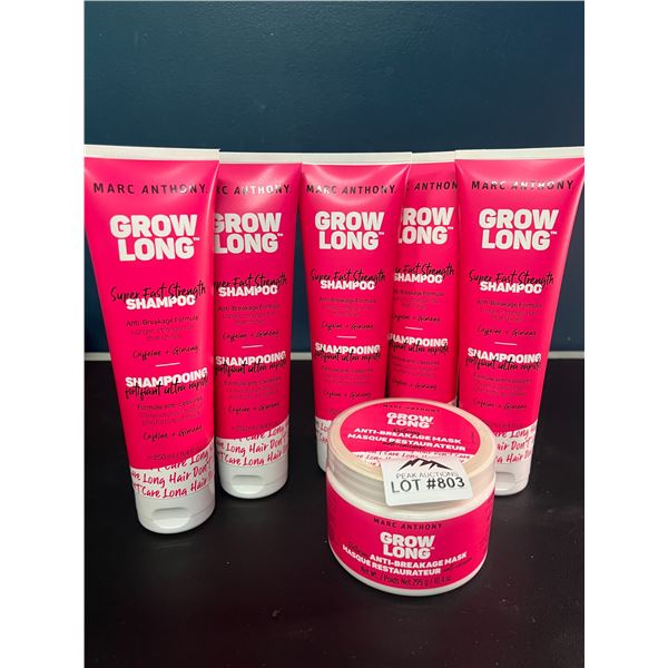 Lot of 6 Marc Anthony Products (5x Shampoo + 1x Anti-Breakage Mask)