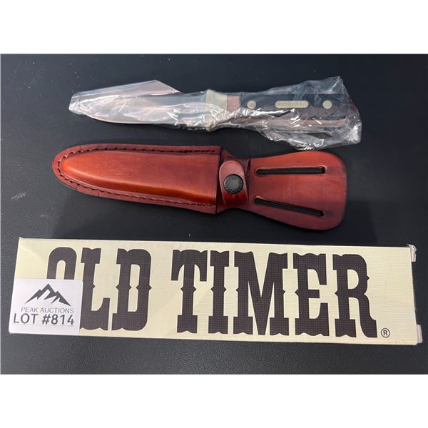 Lot of 1 Old Timer Hunting Knife w/ Sheath