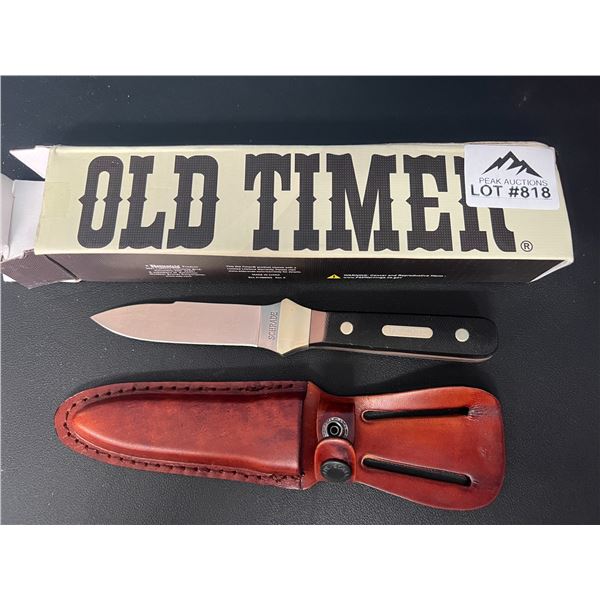 Lot of 1 Old Timer Hunting Knife w/ Sheath