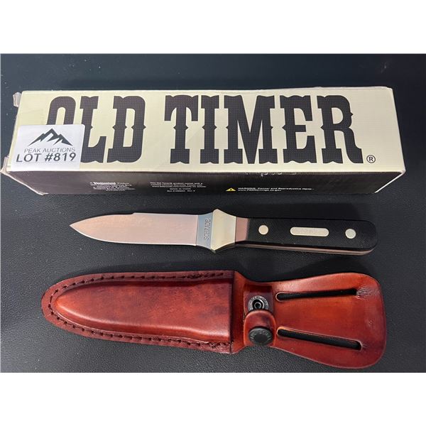 Lot of 1 Old Timer Hunting Knife w/ Sheath