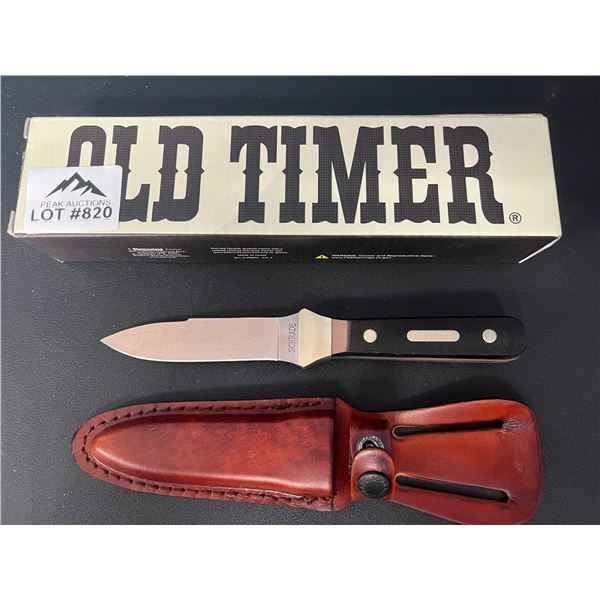 Lot of 1 Old Timer Hunting Knife w/ Sheath