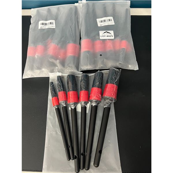 Lot of 3 Packs of Automotive Car Detailing Brush Sets (6PCS Each)
