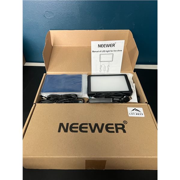 Lot of 2 Neewer 2pack Dimmable 5600K USB Colorful Video Lighting Kits w/ Tripod