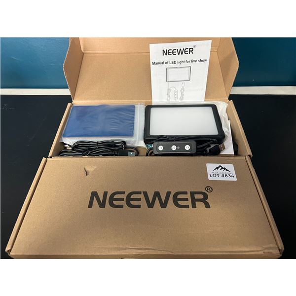 Lot of 2 Neewer 2pack Dimmable 5600K USB Colorful Video Lighting Kits w/ Tripod