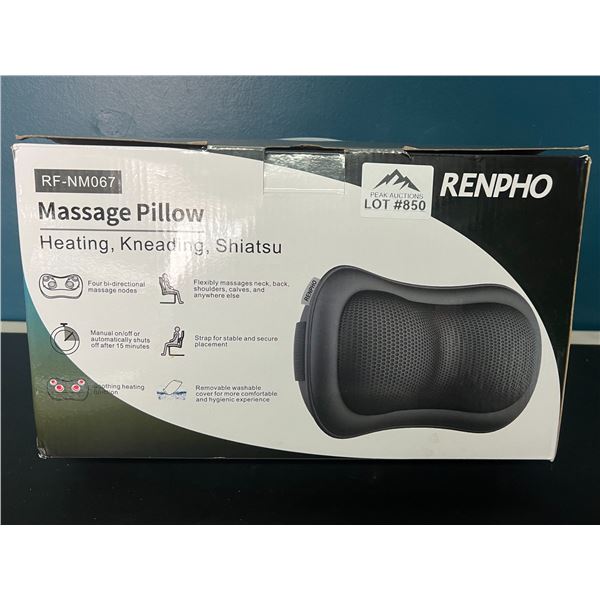 Lot of 1 Renpho Shiatsu Massage Pillow w/ Heat