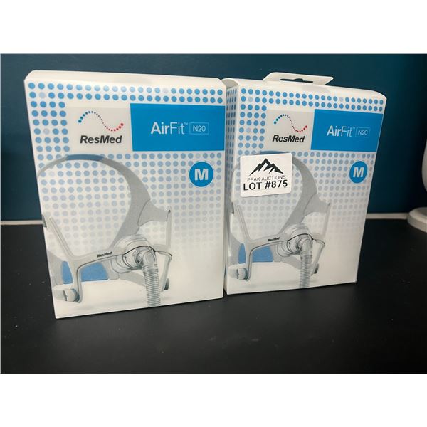 Lot of 2 ResMed AirFit N20 Masks