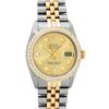 Image 2 : Rolex Mens 2 Tone Champagne Diamond 36MM Datejust Wristwatch