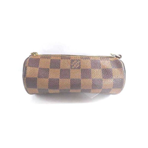 Louis Vuitton Damier Ebene Canvas Leather Mini Papillon Pochette Bag