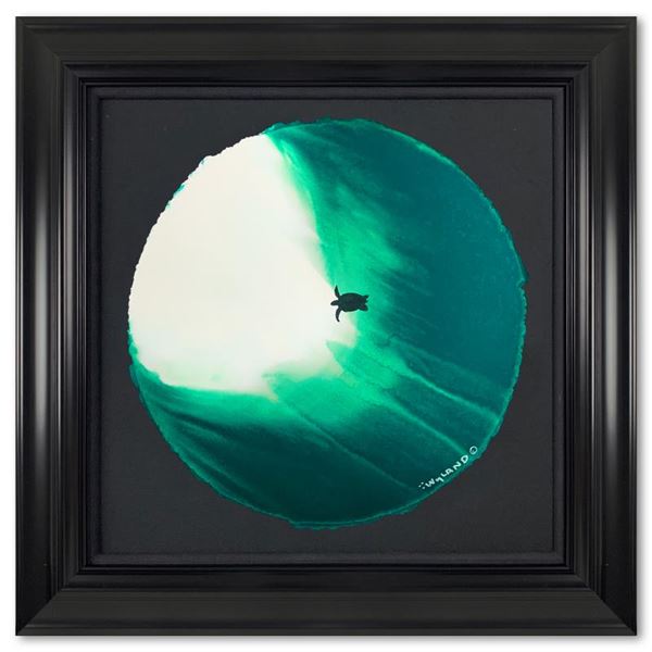 Solitude in the deep green sea by Wyland Original