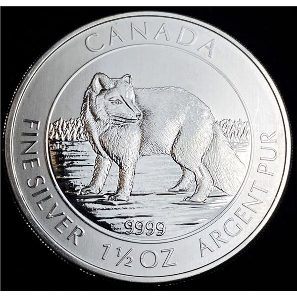 2014 Canada $8 Arctic Fox 1.5 ozt .9999 Silver