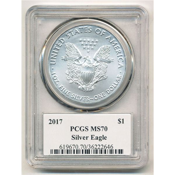 2017 Premier First Edition Silver Eagle PCGS MS70