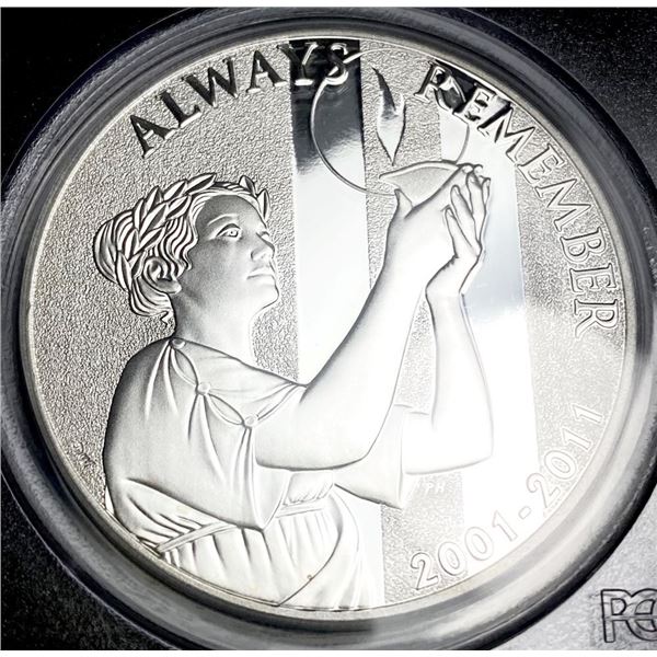 2011-P 1 ozt Silver Medal 9/11 PCGS 1st Strike PR70DCAM