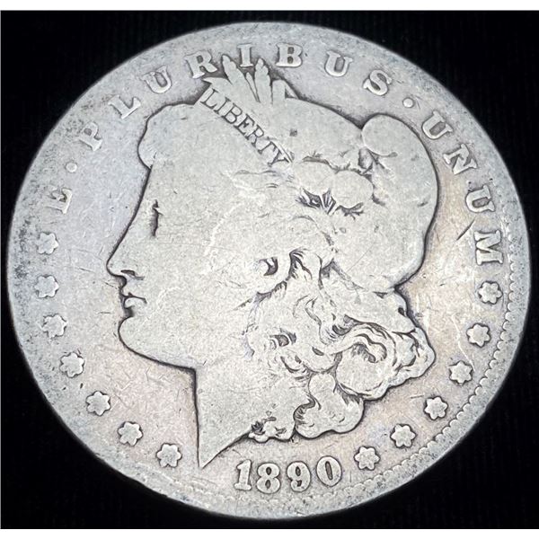 1890-CC Morgan Silver Dollar AG