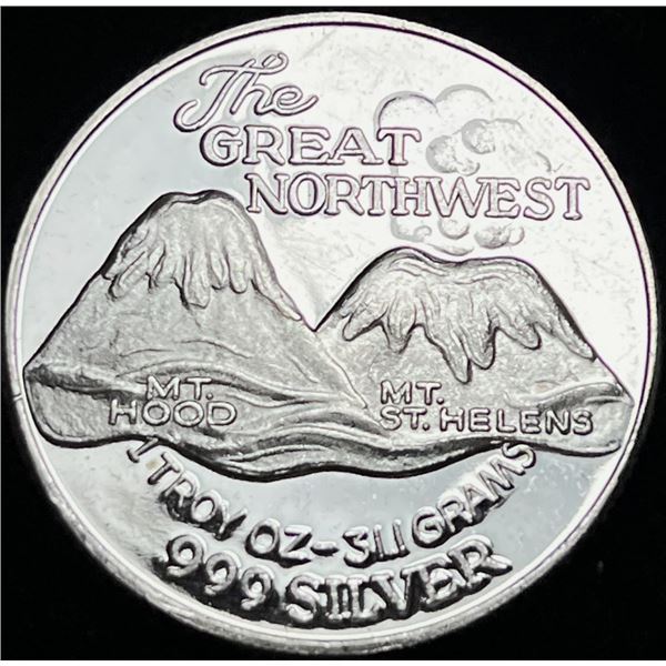 The Great Northwest 1 ozt Proof .999 Silver Trade Unit