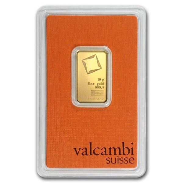(2) Valcambi Gold 10 Gram Bars