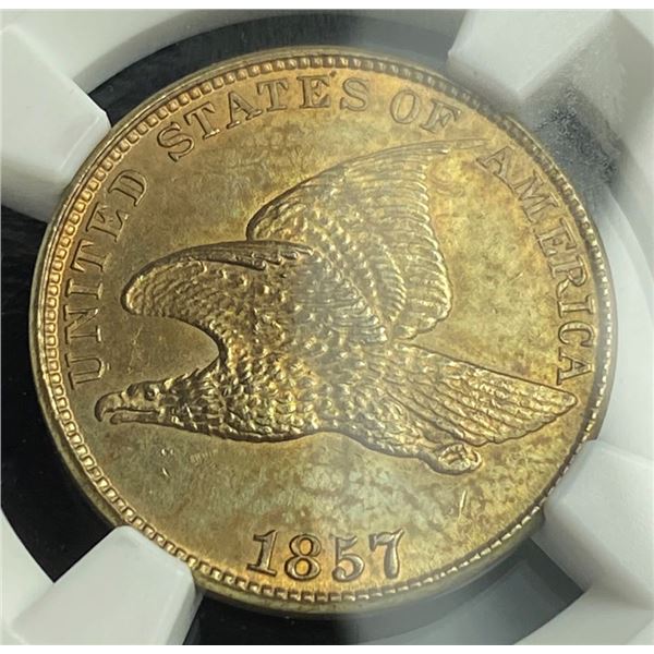 1857 Flying Eagle Cent NGC MS63