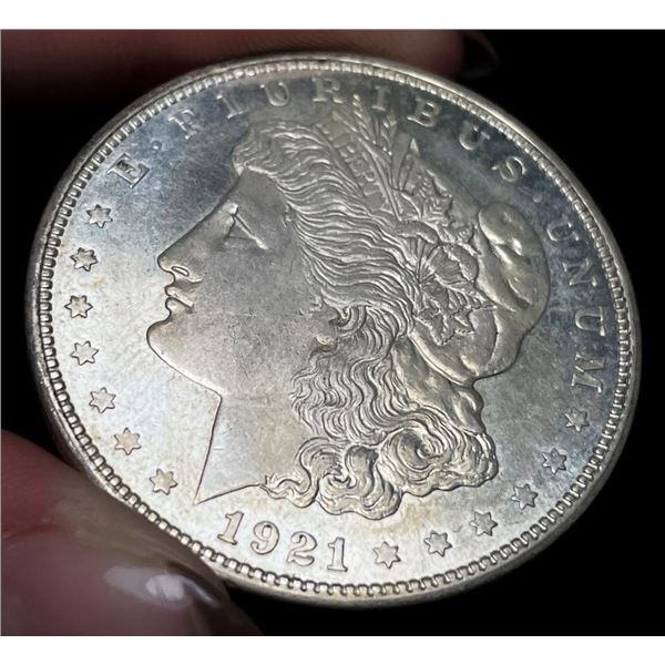 1921-D Morgan Silver Dollar MS64 PL