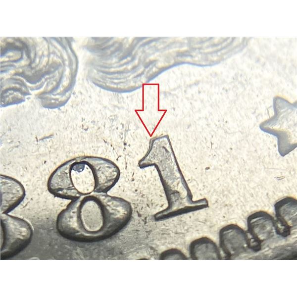 1881-O/O Morgan Silver Dollar VAM-5 MS65 PL