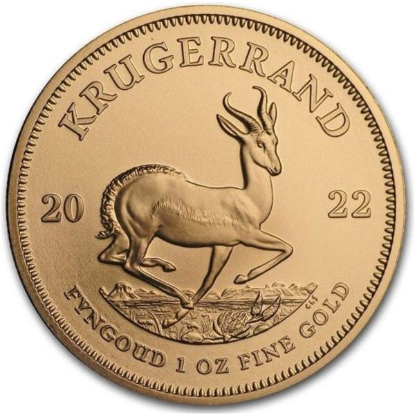 (5) 2022 South African Krugerrand .9999 Gold 1 ozt