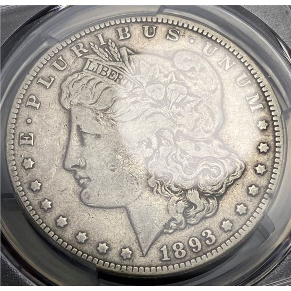 1893-CC Morgan Silver Dollar PCGS F15