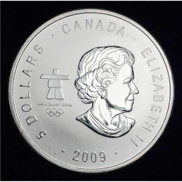 2009 Olympic 1 ozt Canada Maple Leaf .9999 Silver