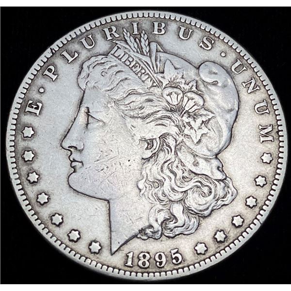 Last Min! 1895-S Morgan Silver Dollar VF+
