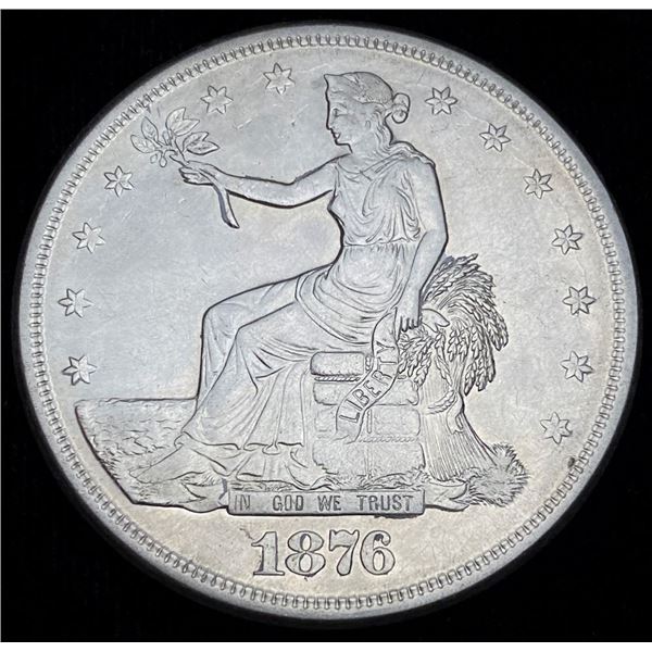 Last Min! 1876-S Trade Silver Dollar MS62 Details