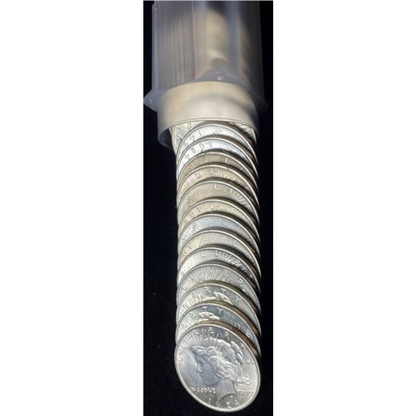 Spectacular MS63++ Roll (20) 1924 Peace Silver Dollars