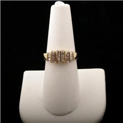 Stylish 10K Yellow Gold Ladies Anniversary