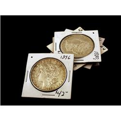 Collection of five Morgan Silver Dollars