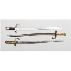 Collection of three Bayonets