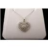 Image 1 : Vibrant 1K White Gold Ladies Heart Design