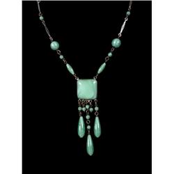 Beautiful antique Chez glass drop square