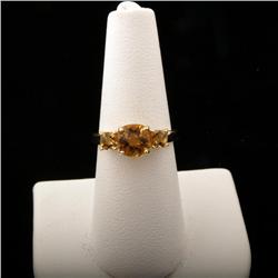Majestic 14K Yellow Gold Ladies Ring